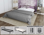 Металлическая кровать Evita 160х200, цвет Чёрный